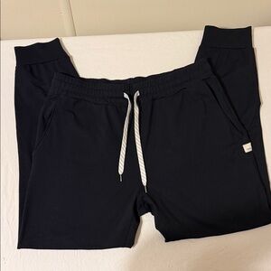 Vuori Mens Medium Black Sweatpants with Drawstring
